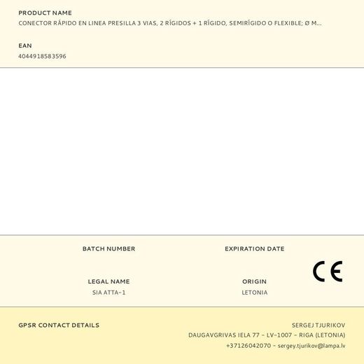 Conector Rápido En Linea Presilla 3 Vias, 2 Rígidos + 1 Rígido, Semirígido O Flexible, Ø Máximo 2,5 Mm², Blanco