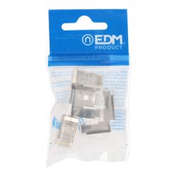 Conector Rj45 Macho Ftp Cat5E Blindado ( Bolsa 6 U)