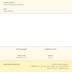 Conector Roscado Hembra ½ Pulg