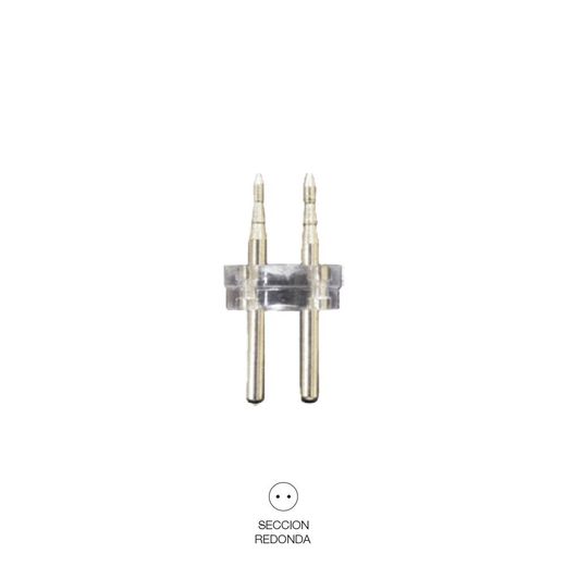 Conector Tubo Flexilux/Flexiled 2 Vias 13 Mm "Recto-Punta"