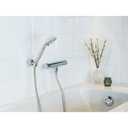 Conjunto De Ducha Basic, Cabezal 5 Funciones + Manguera 150 Cm