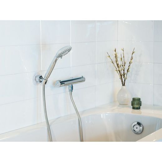 Conjunto De Ducha Basic, Cabezal 5 Funciones + Manguera 150 Cm