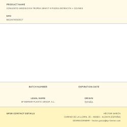 Conjunto Jardín Diva Tropea Grafit 4 Piezas Antracita + Cojines