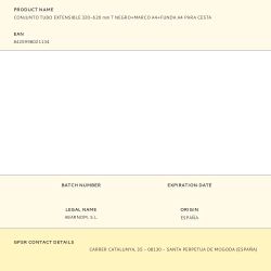 Conjunto Tubo Extensible 320-620 Mm T Negro+Marco A4+Funda A4 Para Cesta