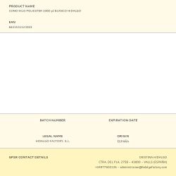 Cono Hilo Poliester 1000 Yd Blanco Hidalgo