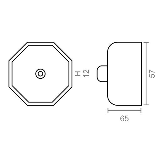 Contera Metálica Pr20 Zincado 57 Mm
