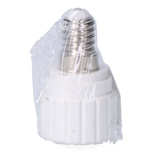 Convertidor De E14 A Gu10, 2 A 230 V, Blanco, Ø33 X 56 Mm (Retractilado)