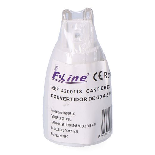 Convertidor De G9 A E14, 2 A 230 V, Blanco, Ø30 X 57 Mm (Retractilado)