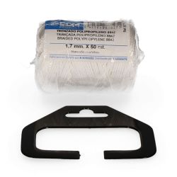 Cordón Trenzado Polipropileno 8842 Blanco, Calibre 1,7 Mm X 50 M