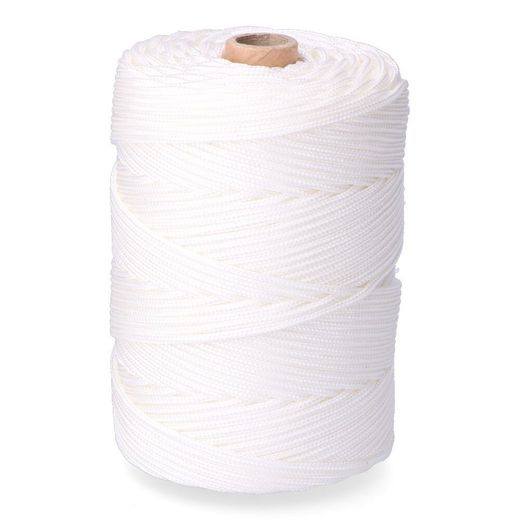 Cordón Trenzado Polipropileno Riel Blanco, Calibre 3 Mm X 200 M