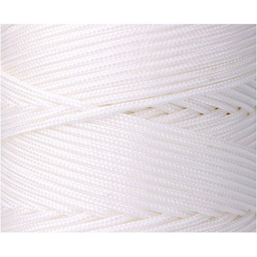 Cordón Trenzado Polipropileno Riel Blanco, Calibre 3 Mm X 200 M