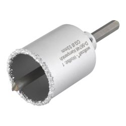 Corona De Perforación Recubierta De Carburo De Tungsteno, Con Adaptador, Ø53 X 55 Mm