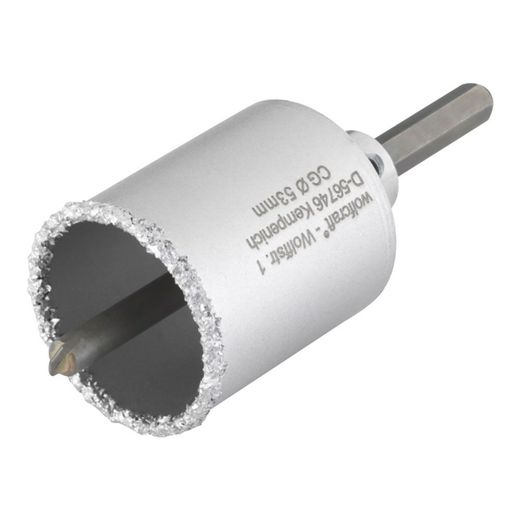 Corona De Perforación Recubierta De Carburo De Tungsteno, Con Adaptador, Ø53 X 55 Mm