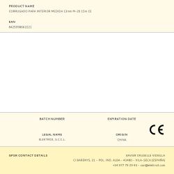 Corrugado Para Interior Medida 13Mm M-20 15M Ce