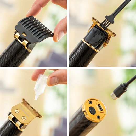 Corta Cabellos Profesional Recargable Con Accesorios V0103734 Innovagoods