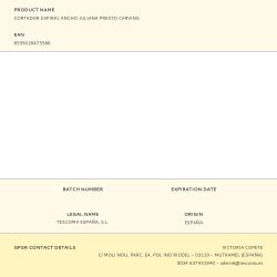 Cortador Espiral Ancho Juliana Presto Carving