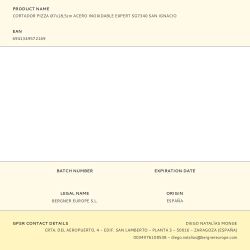 Cortador De Pizza Acero Inoxidable Expert Ø7 X 18,5 Cm