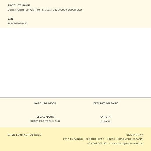 Cortatubos Cu 722 Pro 6 - 22 Mm