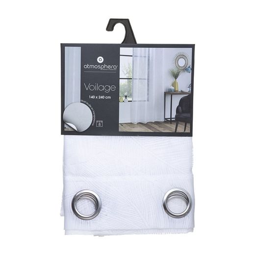 Cortina Modelo Tropical Blanco 140 X 240 Cm