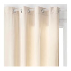 Cortina Con Ollaos Color Marfil 140 X 260 Cm