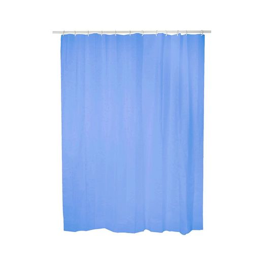Cortina De Baño Basic Azul 140 X 180 Cm