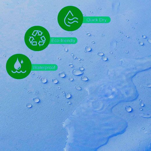 Cortina De Baño Basic Azul 180 X 180 Cm