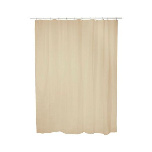 Cortina De Baño Basic Beige 140 X 180 Cm