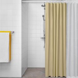 Cortina De Baño Basic Beige 180 X 180 Cm