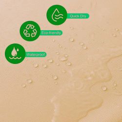 Cortina De Baño Basic Beige 180 X 180 Cm