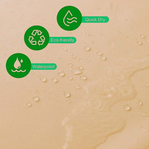 Cortina De Baño Basic Beige 180 X 180 Cm