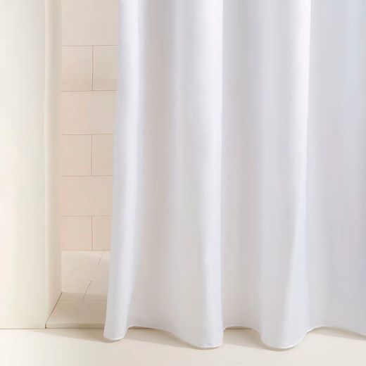 Cortina De Baño Basic Blanca 180 X 180 Cm