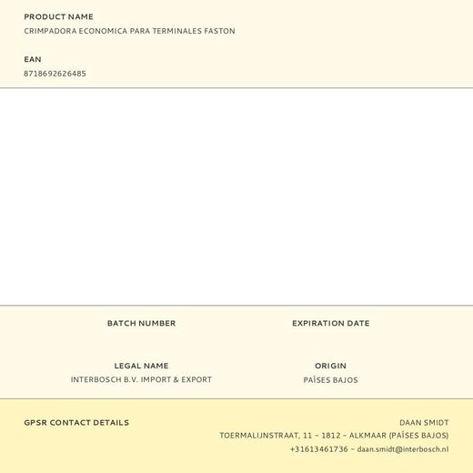 Crimpadora Economica Para Terminales Faston