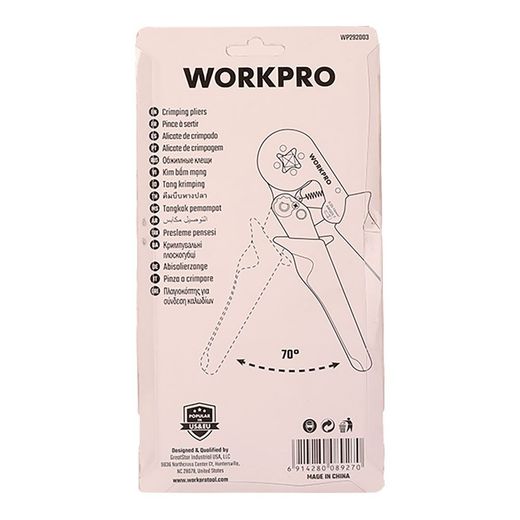 Crimpadora Punteras Electricas, Prensado Cuadrado 175 Mm, 0,25 - 10,00 Mm²