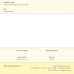 Cristal Recambio Para 34350 Y 34351