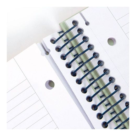 Cuaderno A4 Con Espiral Pautado 7 Mm Beige