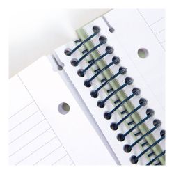 Cuaderno A4 Con Espiral Pautado 7 Mm Verde