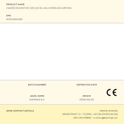 Cuadro Decorativo Con Led 38 X 38 Cm Modelos Surtidos