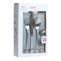 Cubertería 24 Piezas Colección Satin