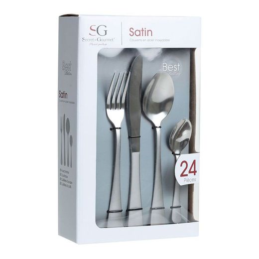 Cubertería 24 Piezas Colección Satin