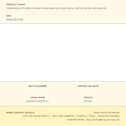 Cubertería 24 Piezas De Acero Inoxidable Reciclado Brillo Natur