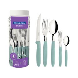 Cubertería 30 Piezas Azul