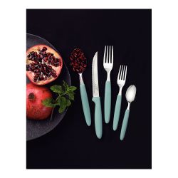 Cubertería 30 Piezas Azul