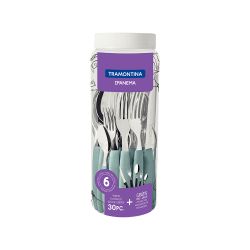 Cubertería 30 Piezas Azul