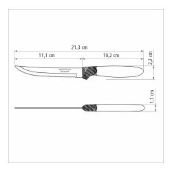 Cubertería 30 Piezas Negro