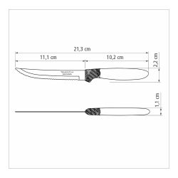 Cubertería 30 Piezas Negro