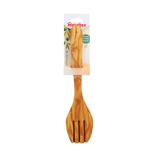 Cubierto Para Ensalada De Madera De Olivo 30 Cm
