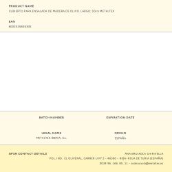 Cubierto Para Ensalada De Madera De Olivo 30 Cm