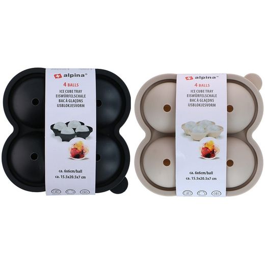 Cubitera Para Hielos Redondos Colores Surtidos 15,5 X 15,5 X 7 Cm