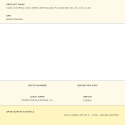 Cubo Con Pedal Con Cierre Amortiguado Plata/Negro 39 X 29 X 63,5 Cm 40 L