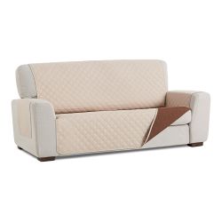 Cubre Sofa Reversible Beige/Marron 3 Plazas Belmarti